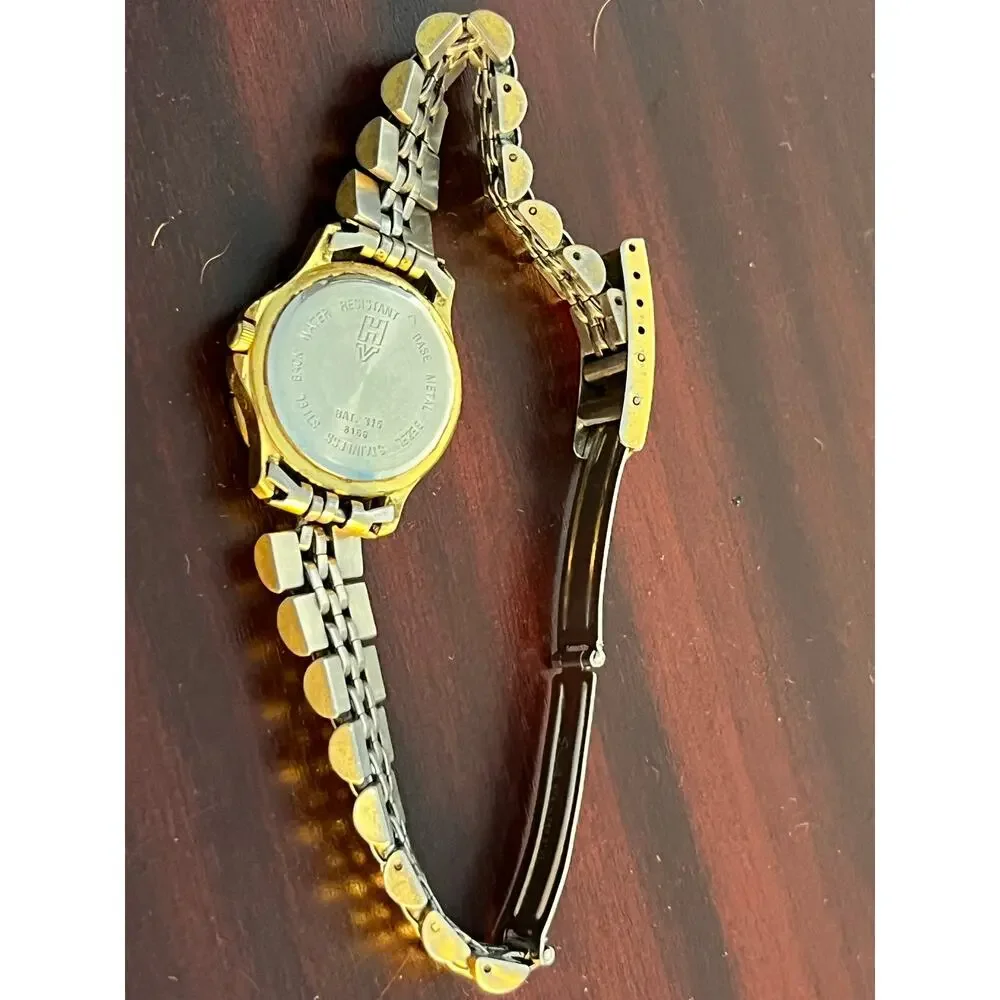 VTG Helbros Quartz Watch Two Toned Water Resistant Not Tested Read